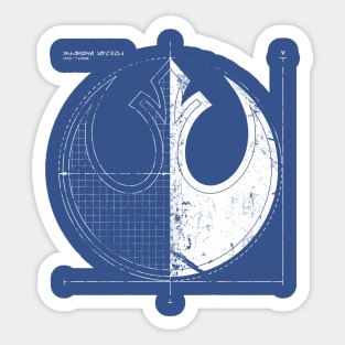 Rebel Blueprint Sticker